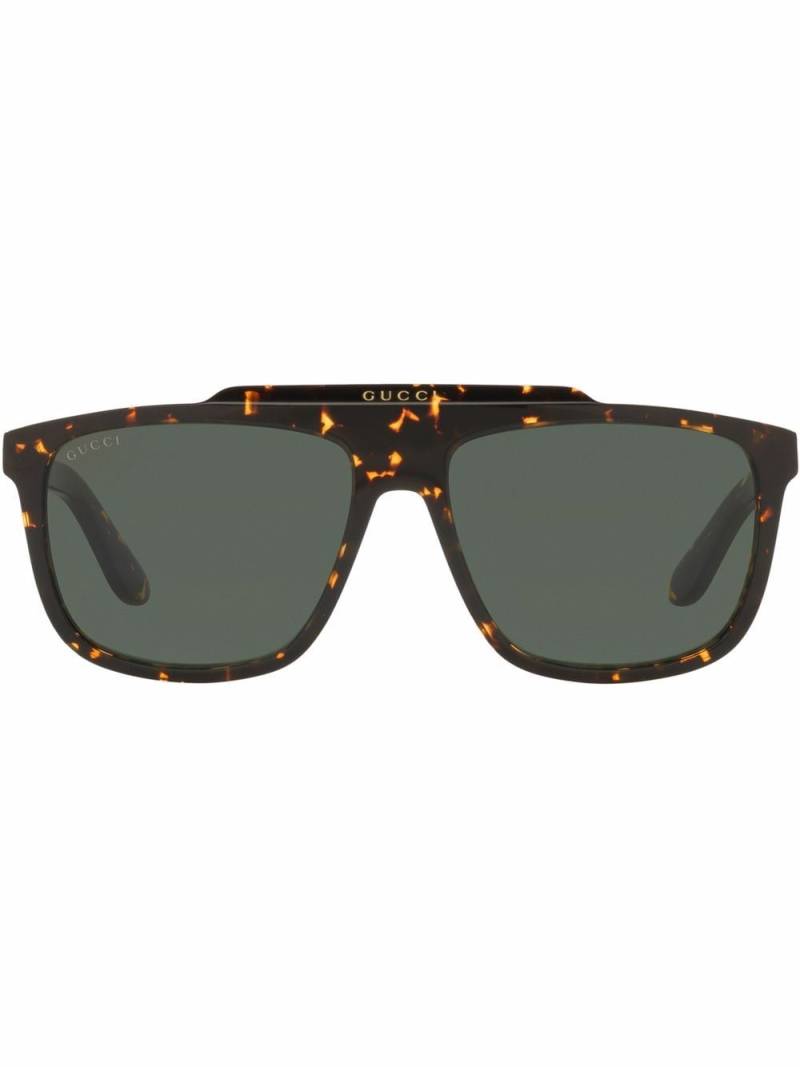 Gucci Eyewear tortoise square-frame sunglasses - Brown von Gucci Eyewear