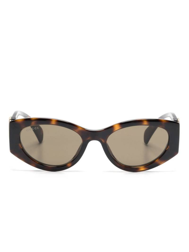 Gucci Eyewear tortoiseshell cat-eye sunglasses - Brown von Gucci Eyewear