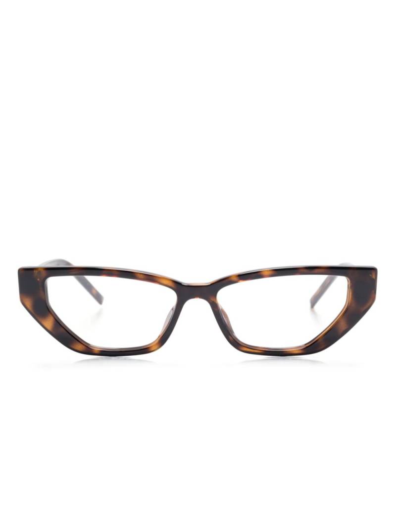 Gucci Eyewear tortoiseshell-effect glasses - Blue von Gucci Eyewear