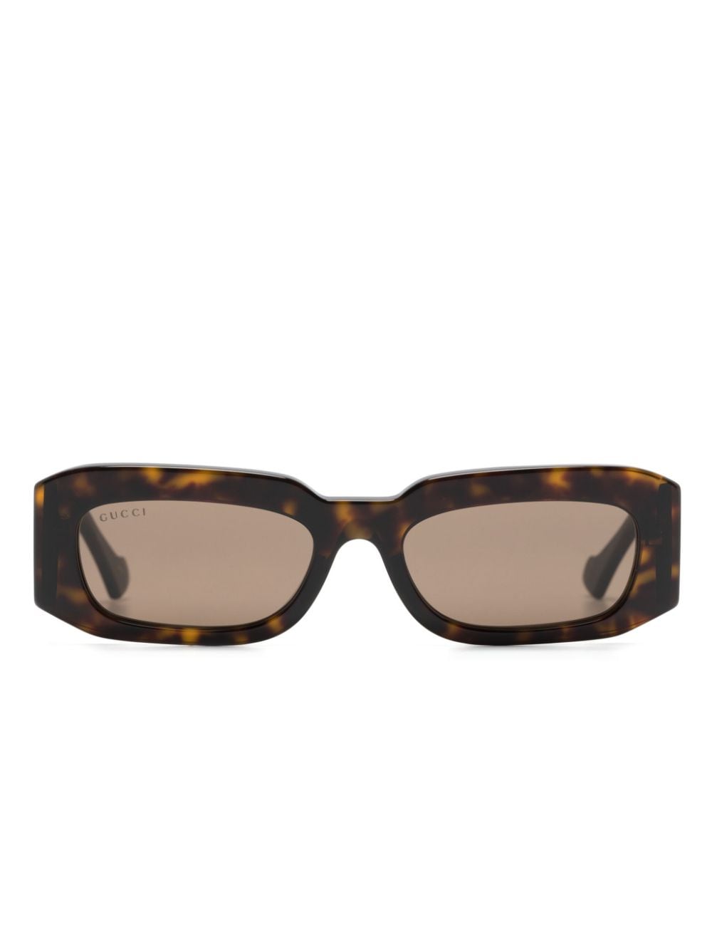 Gucci Eyewear rectangle-frame sunglasses - Brown von Gucci Eyewear