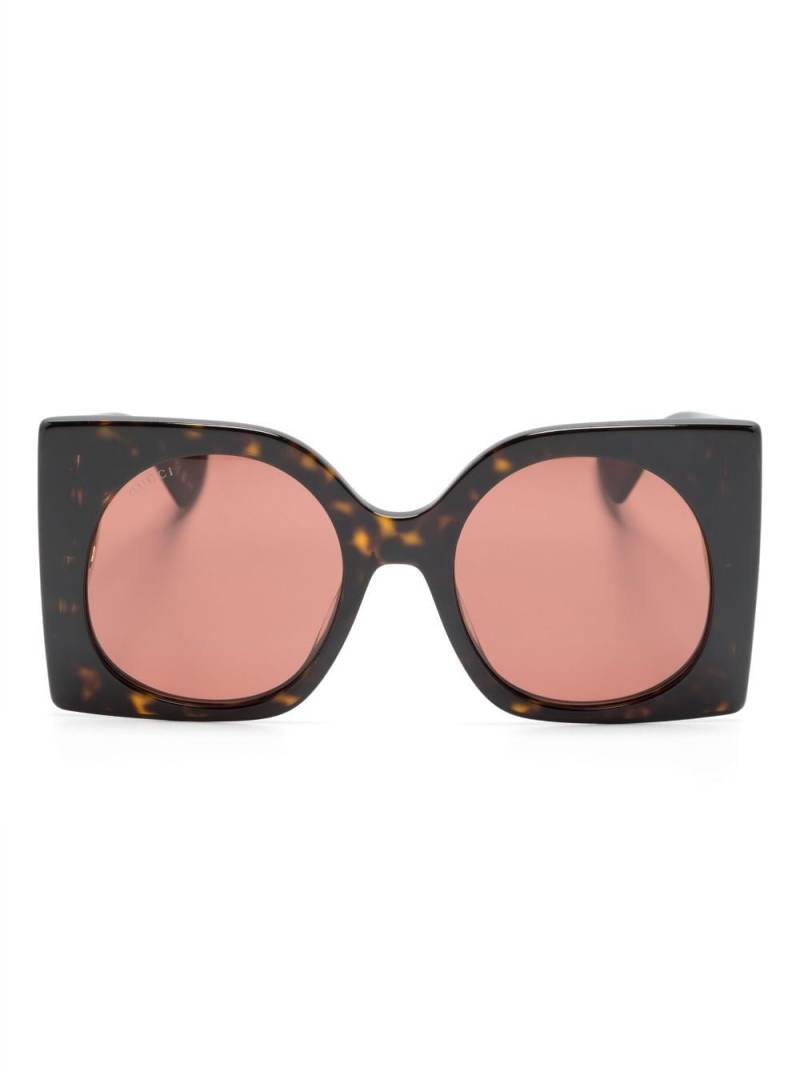 Gucci Eyewear tortoiseshell-effect square-frame sunglasses - Brown von Gucci Eyewear