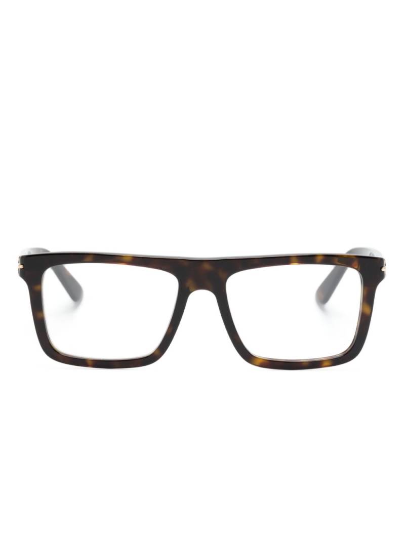 Gucci Eyewear tortoiseshell square-frame glasses - Brown von Gucci Eyewear