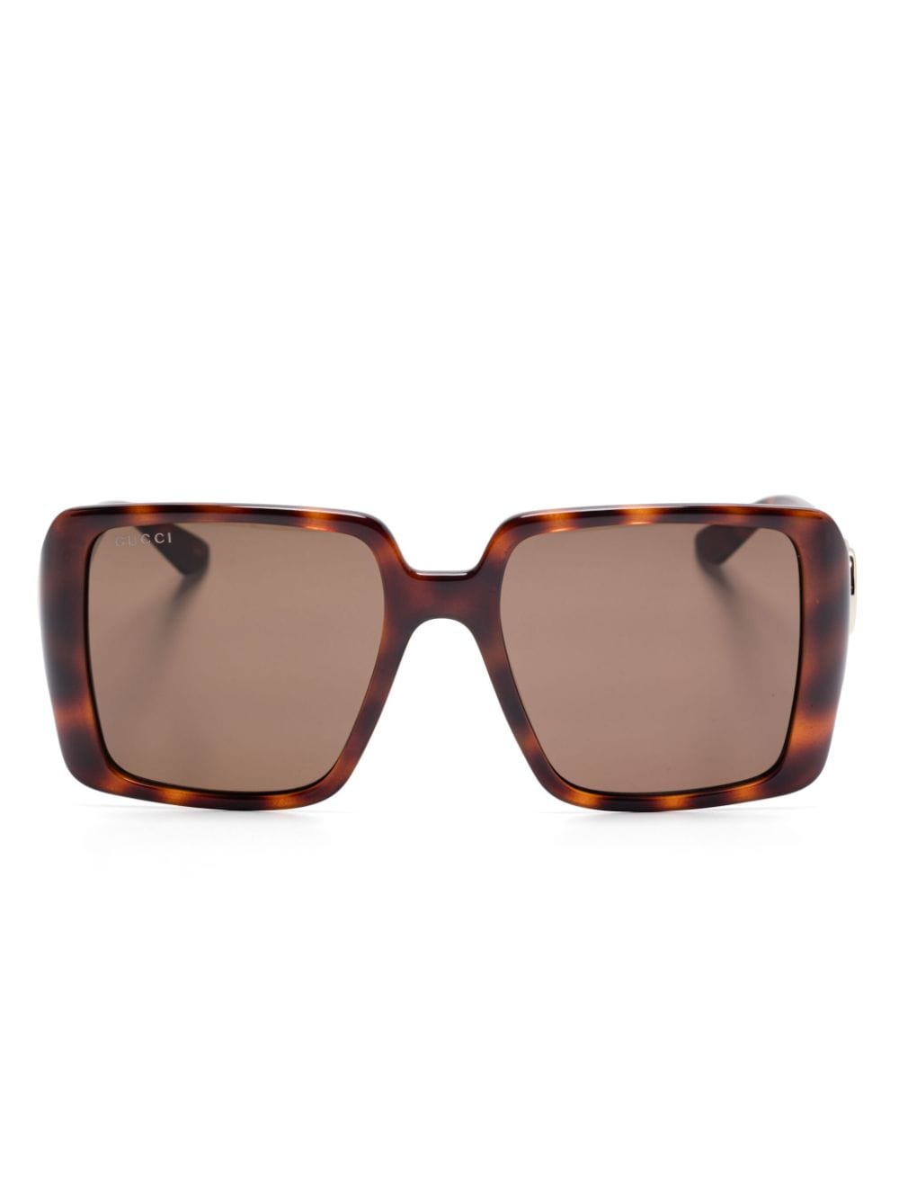 Gucci Eyewear tortoiseshell square-frame sunglasses - Brown von Gucci Eyewear