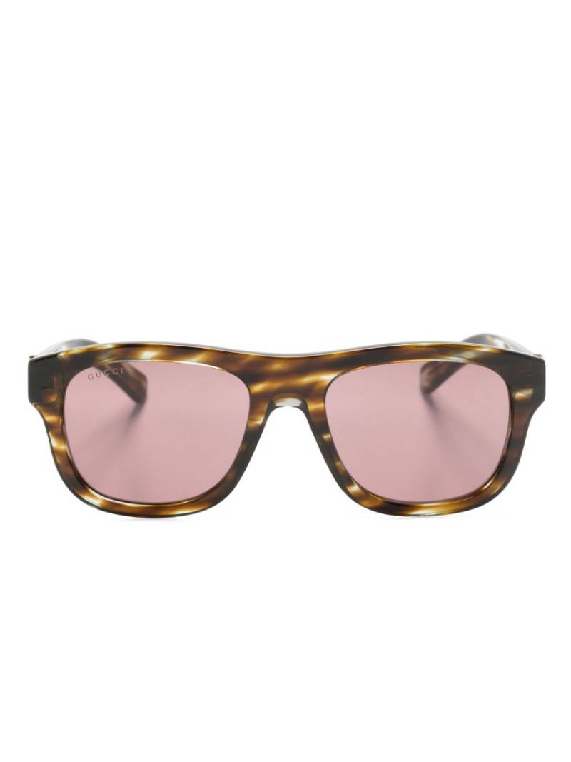 Gucci Eyewear tortoiseshell wayfarer-frame sunglasses - Brown von Gucci Eyewear