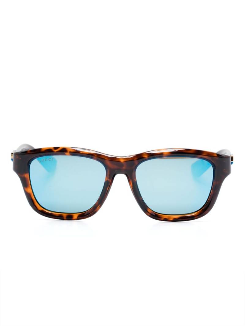 Gucci Eyewear wayfarer-frame sunglasses - Brown von Gucci Eyewear