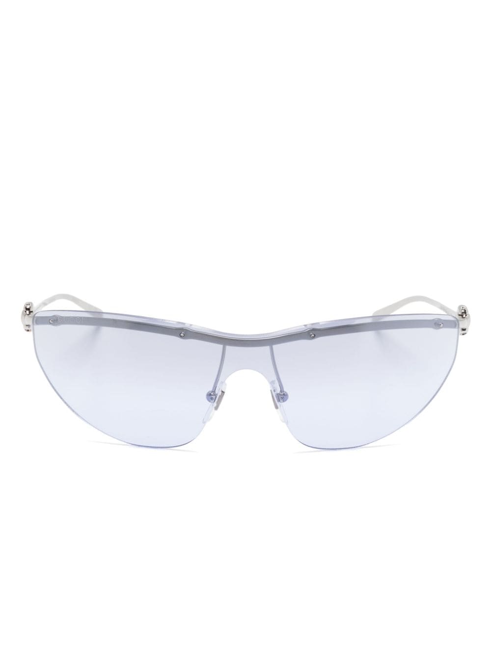 Gucci Eyewear wraparound-frame sunglasses - Silver von Gucci Eyewear