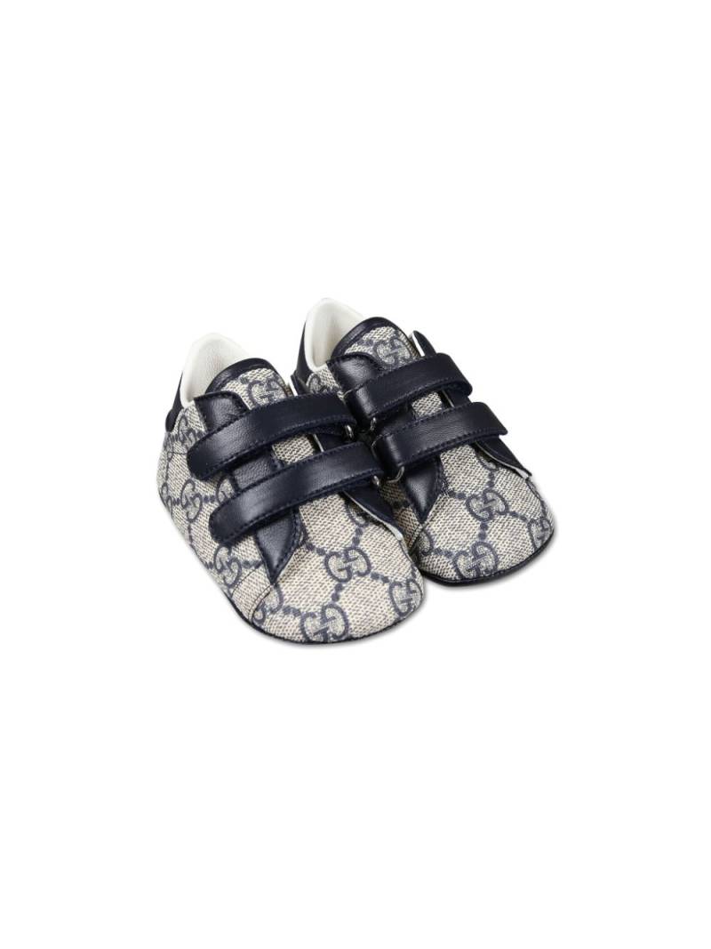 Gucci Kids Ace GG-jacquard pre-walkers - Blue von Gucci Kids