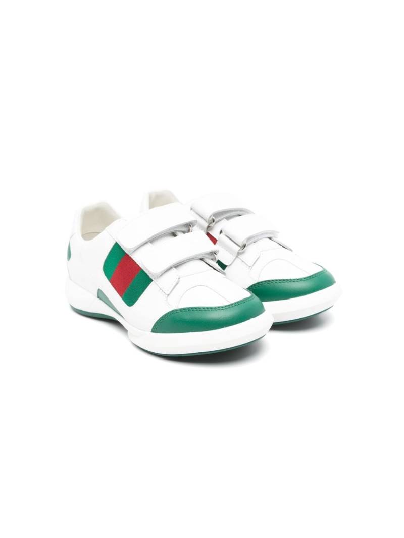 Gucci Kids Ace touch-strap sneakers - White von Gucci Kids