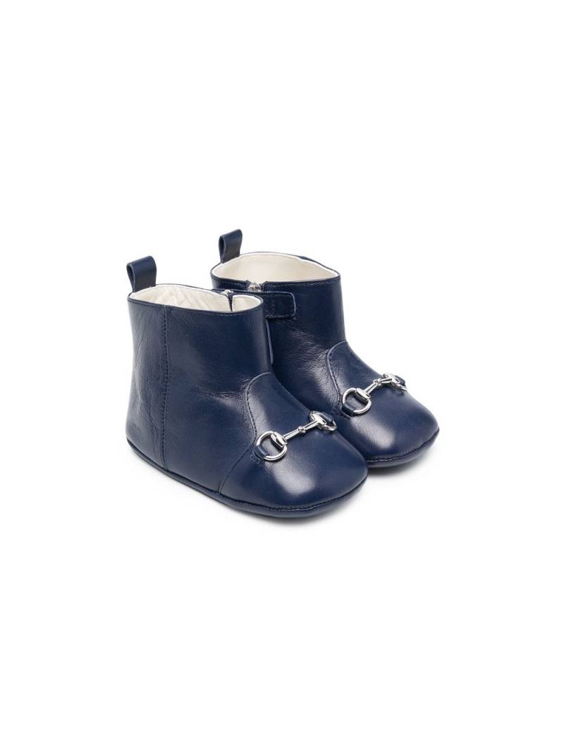 Gucci Kids Aisha horsebit-buckle boots - Blue von Gucci Kids