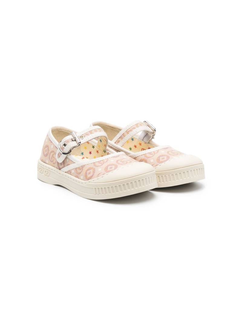 Gucci Kids Double G ballerina shoes - Neutrals von Gucci Kids