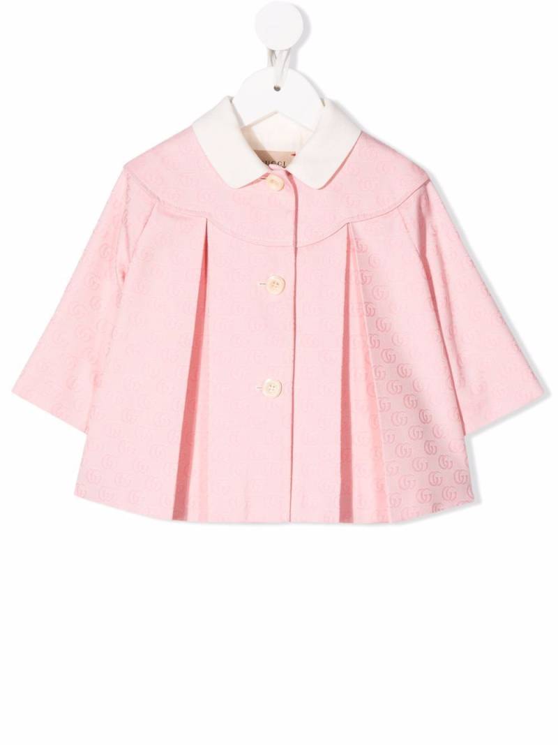 Gucci Kids Double G collared coat - Pink von Gucci Kids