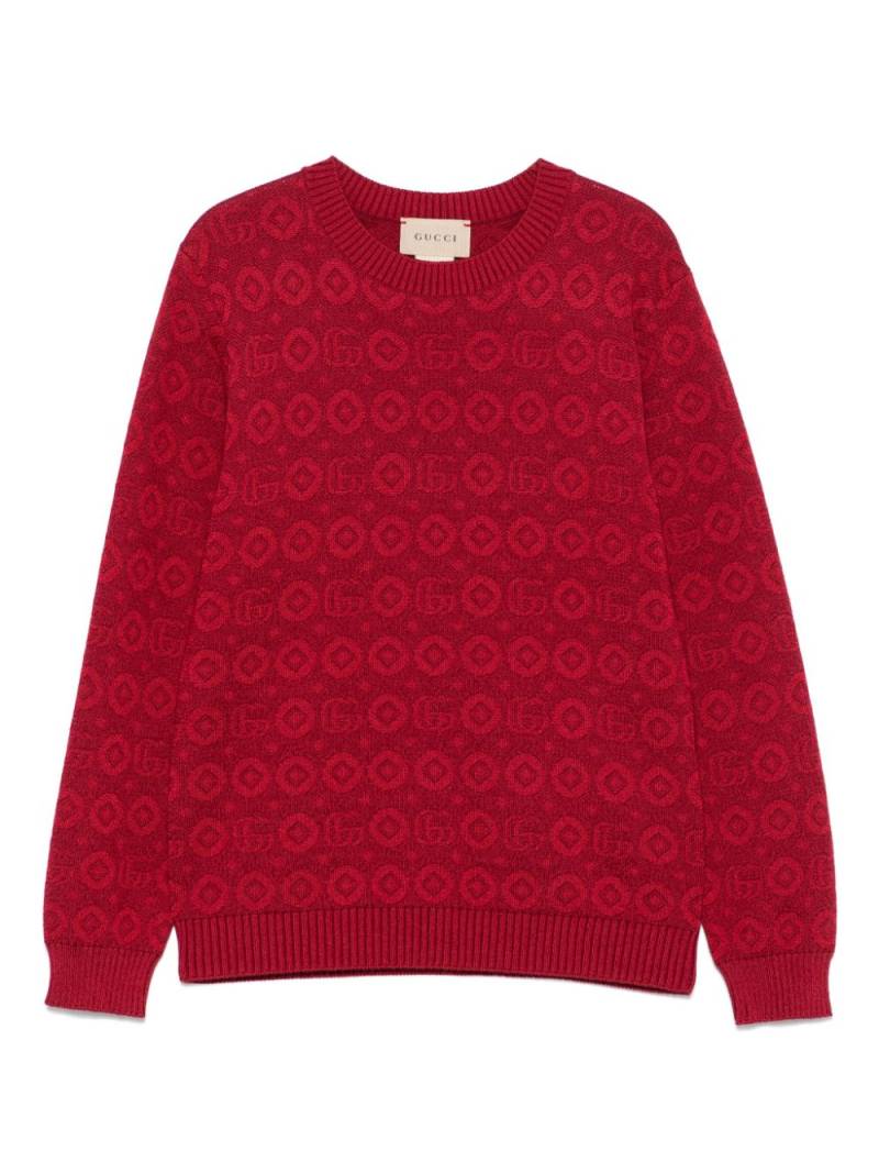 Gucci Kids Double G-intarsia sweater - Red von Gucci Kids