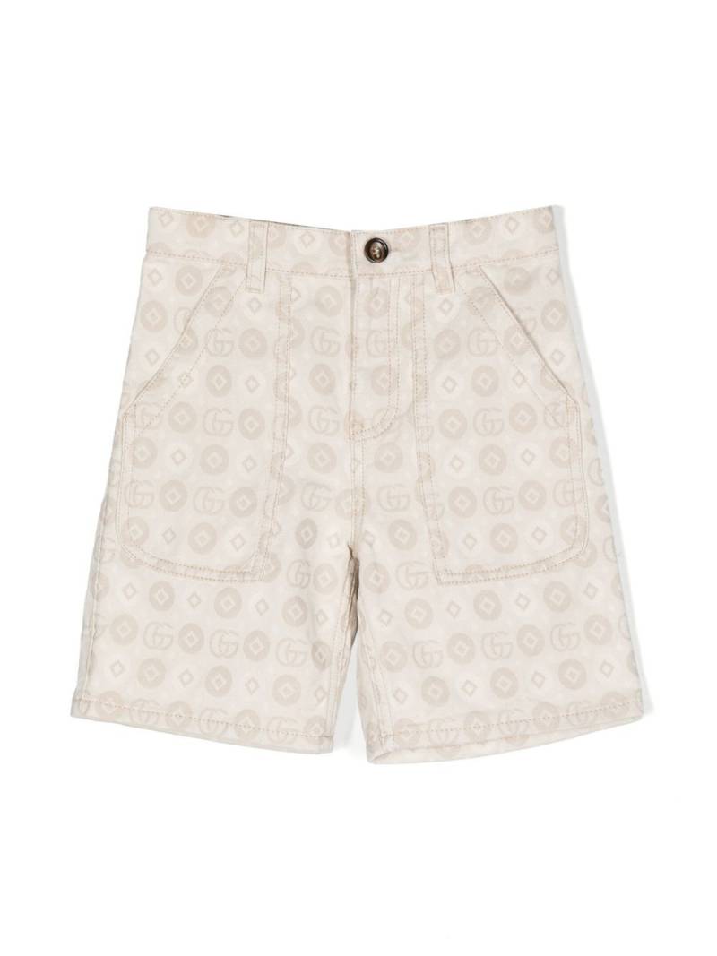 Gucci Kids Double G jacquard shorts - Neutrals von Gucci Kids