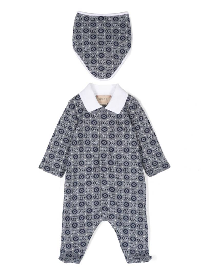 Gucci Kids Double G-logo pajamas set - Blue von Gucci Kids