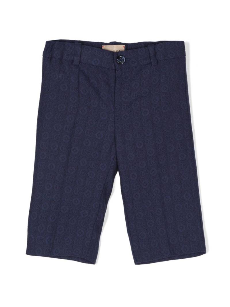 Gucci Kids Double G trousers - Blue von Gucci Kids