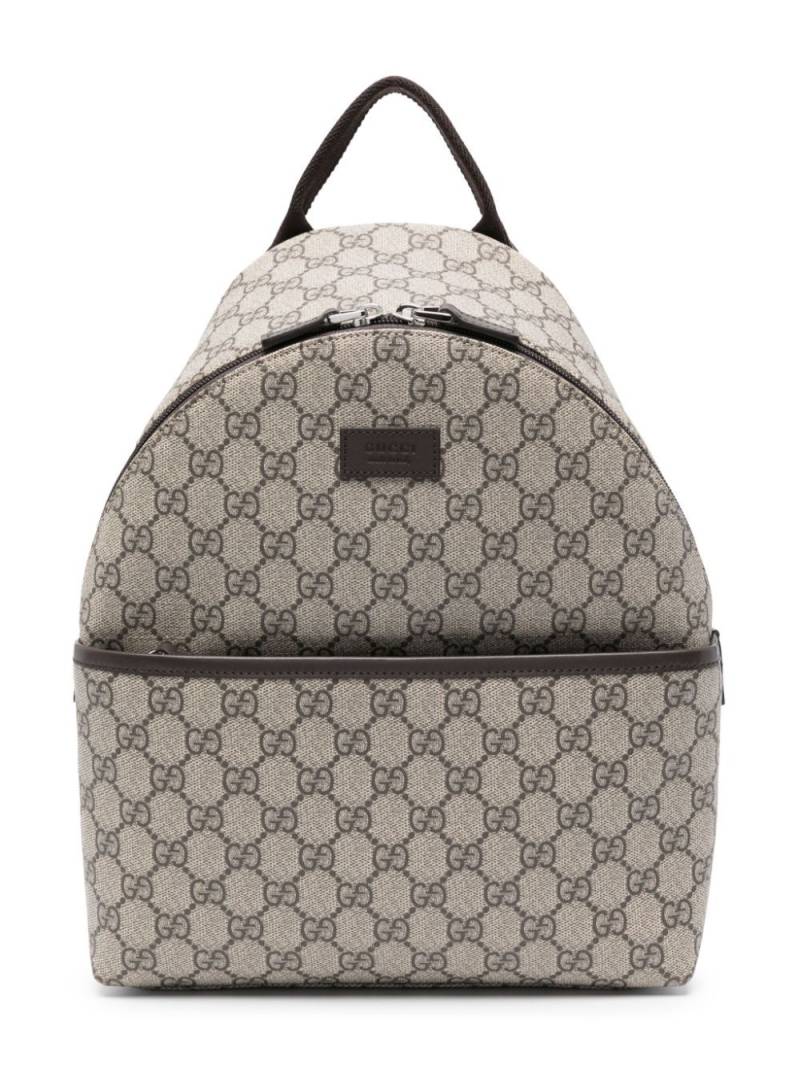 Gucci Kids GG Supreme canvas backpack - Neutrals von Gucci Kids