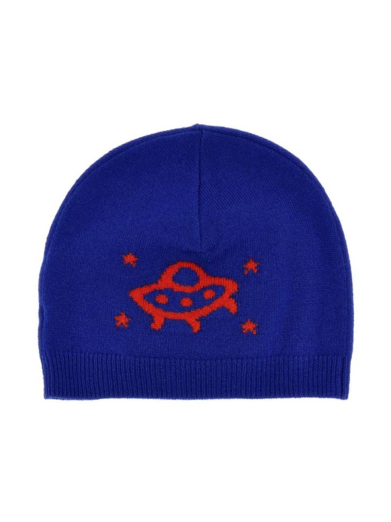 Gucci Kids GG Ufo beanie hat - Blue von Gucci Kids