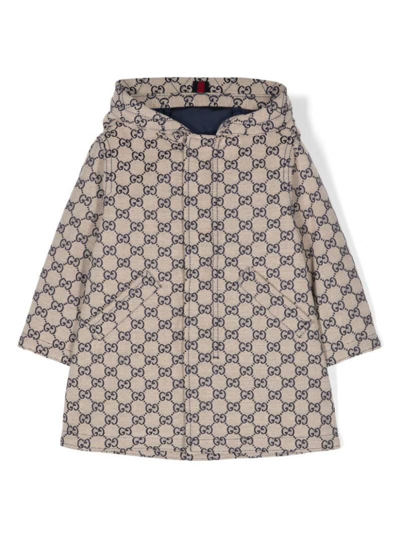 Gucci Kids GG canvas hooded jacket - Neutrals von Gucci Kids