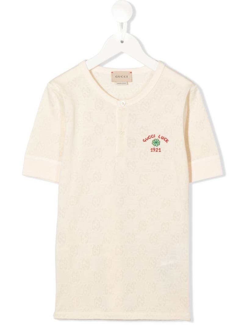 Gucci Kids GG jacquard T-shirt - Neutrals von Gucci Kids