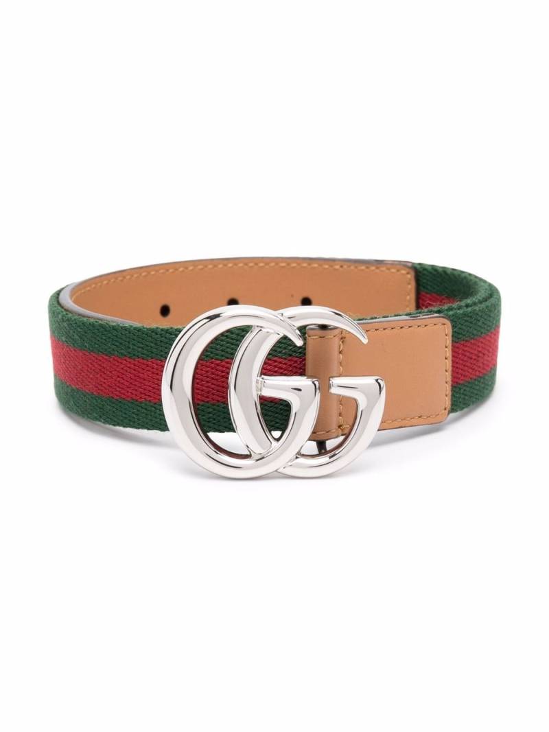 Gucci Kids GG logo-plaque belt - Green von Gucci Kids