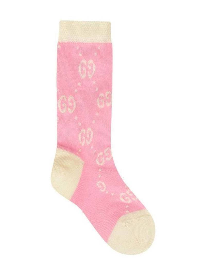 Gucci Kids GG logo-print socks - White von Gucci Kids