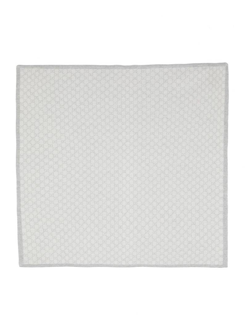 Gucci Kids GG jacquard wool blanket - Grey von Gucci Kids