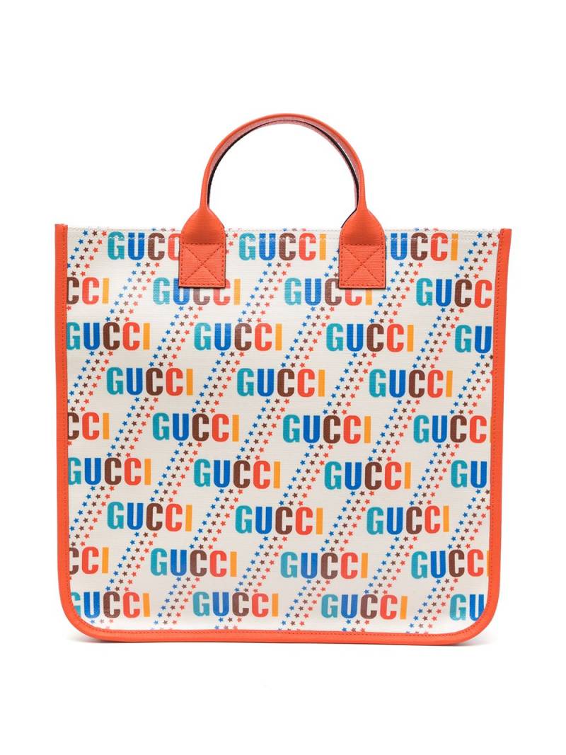 Gucci Kids Gucci Star logo-print tote bag - Orange von Gucci Kids