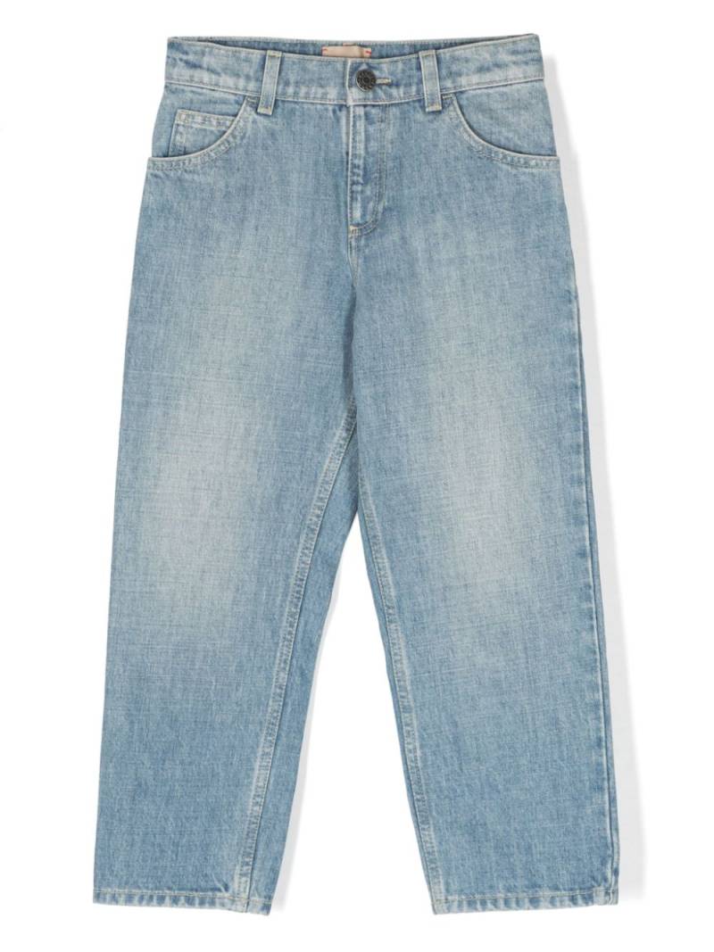 Gucci Kids Horesebit-detail straight jeans - Blue von Gucci Kids