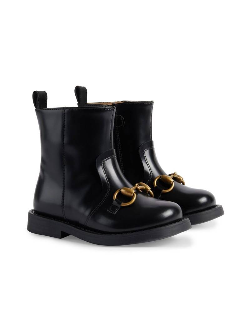 Gucci Kids Horsebit-embellished ankle boots - Black von Gucci Kids