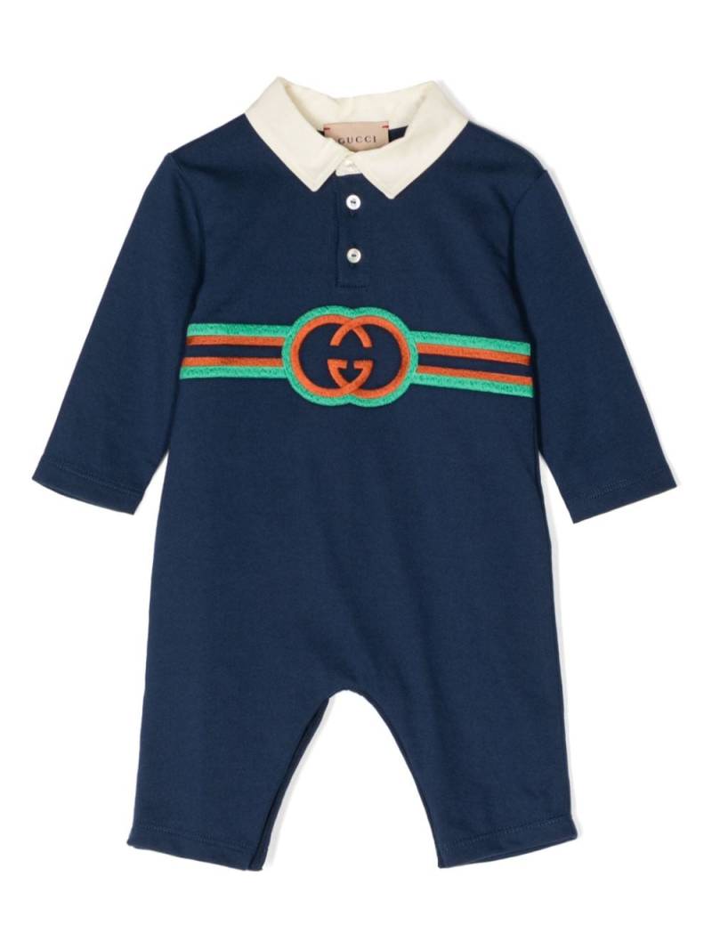 Gucci Kids Interlocking G bodysuit - Blue von Gucci Kids