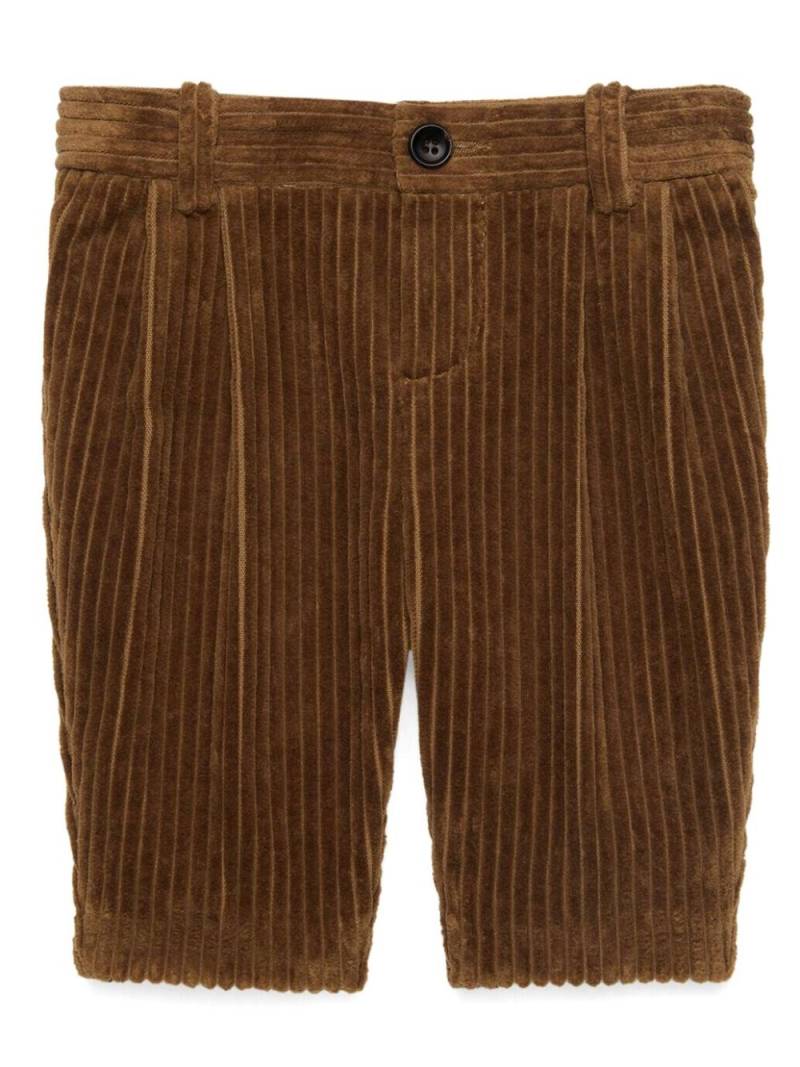 Gucci Kids Interlocking G corduroy trousers - Brown von Gucci Kids