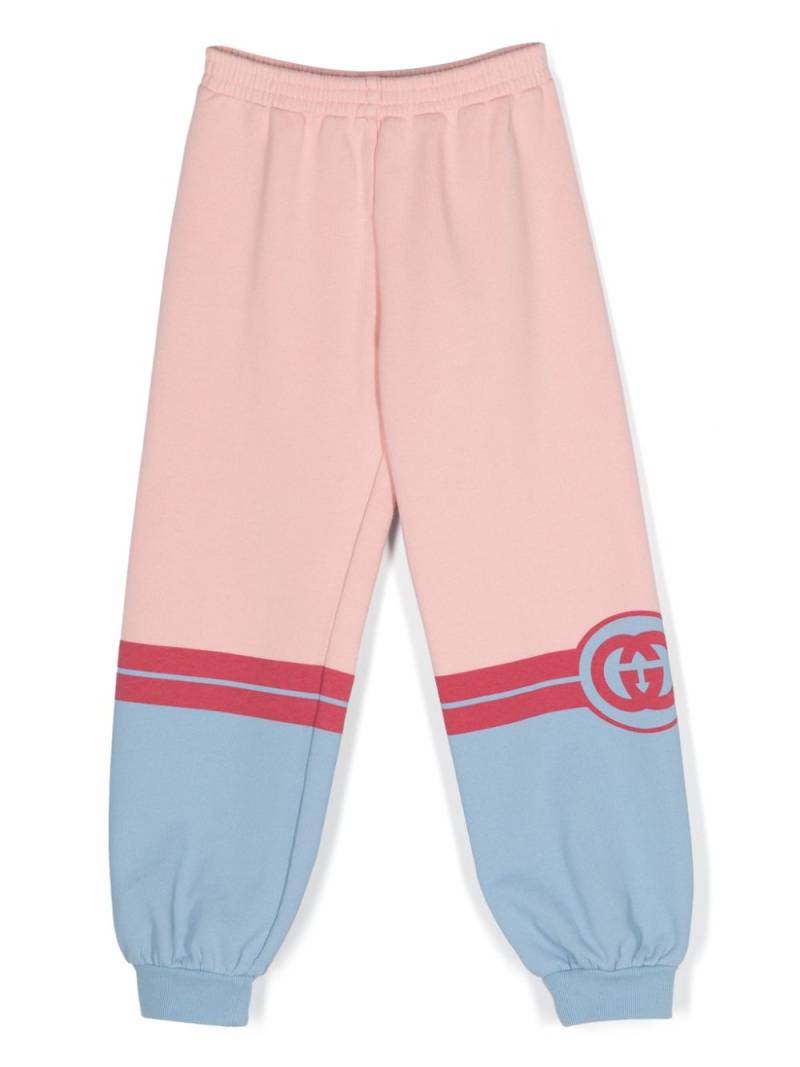 Gucci Kids Interlocking G-print track pants - Pink von Gucci Kids