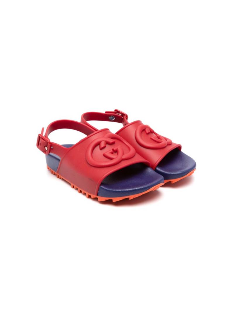 Gucci Kids Interlocking G sandals - Red von Gucci Kids