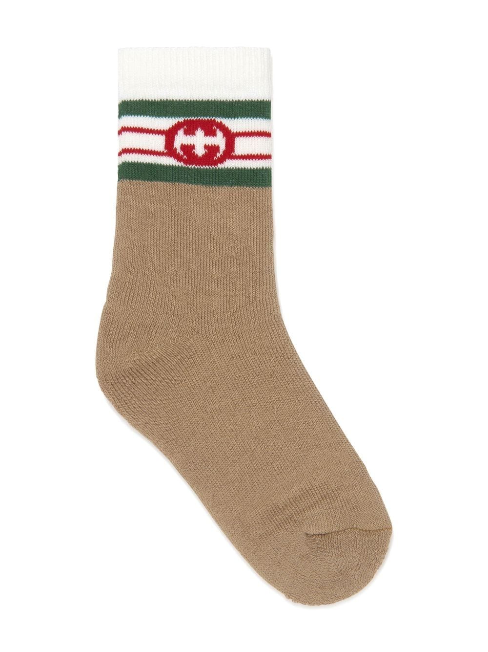 Gucci Kids Interlocking G striped socks - Neutrals von Gucci Kids