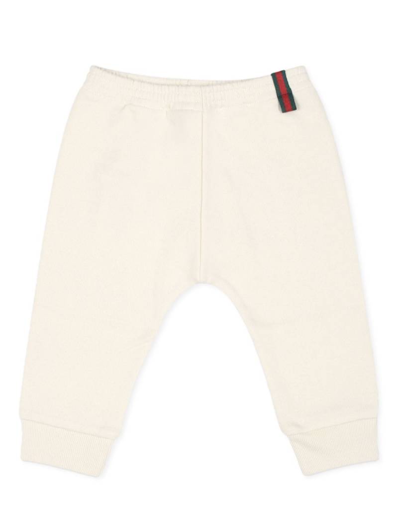 Gucci Kids Web-stripe trousers - Neutrals von Gucci Kids