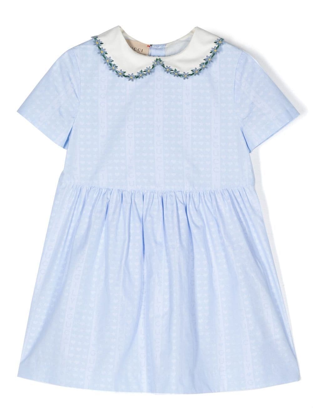 Gucci Kids cotton poplin dress - Blue von Gucci Kids