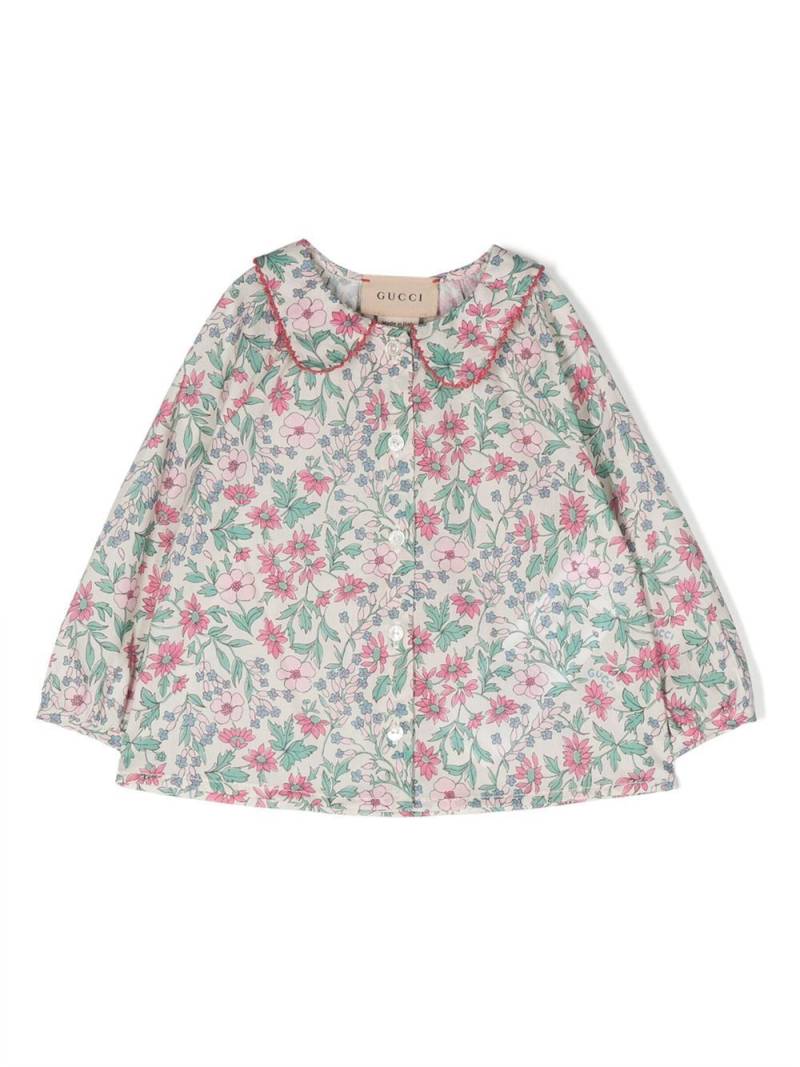 Gucci Kids floral-print shirt - Pink von Gucci Kids