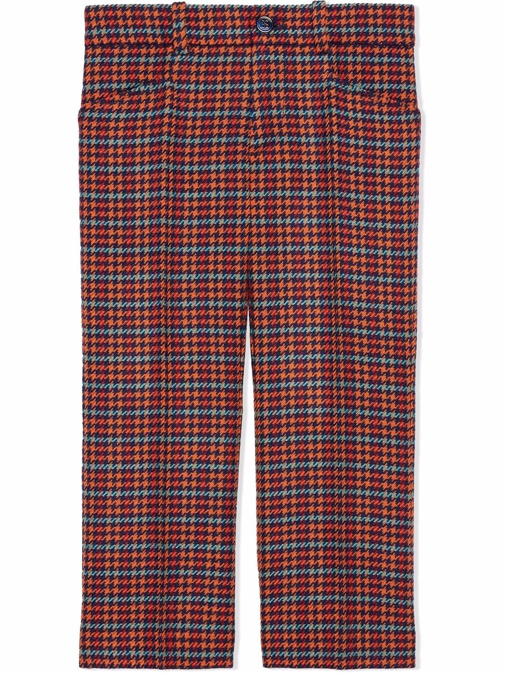 Gucci Kids houndstooth-check wool trousers - Blue von Gucci Kids