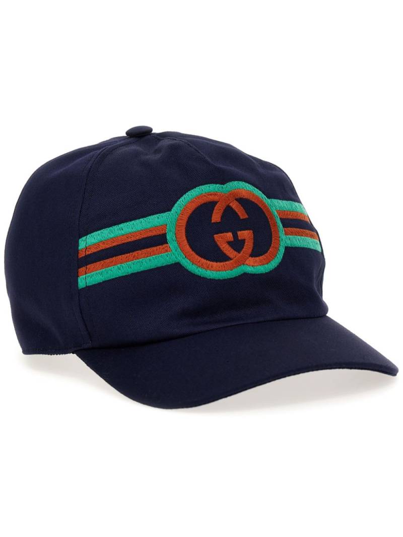 Gucci Kids logo-embroidered cap - Blue von Gucci Kids