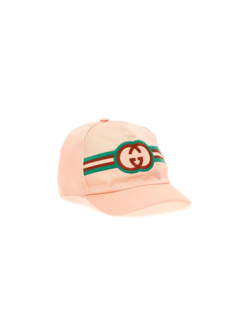 Gucci Kids logo-embroidered cap - Pink von Gucci Kids