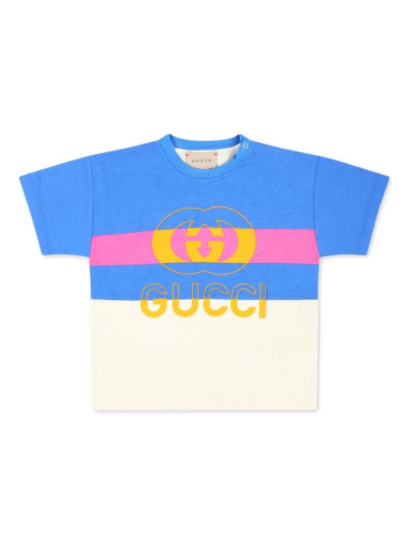 Gucci Kids logo-print T-shirt - Blue von Gucci Kids