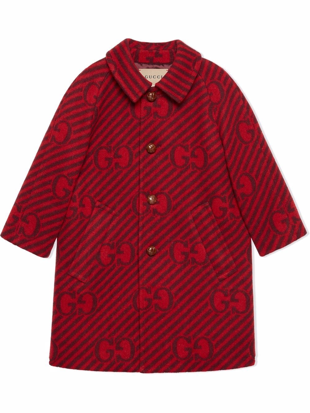 Gucci Kids logo print coat - Red von Gucci Kids