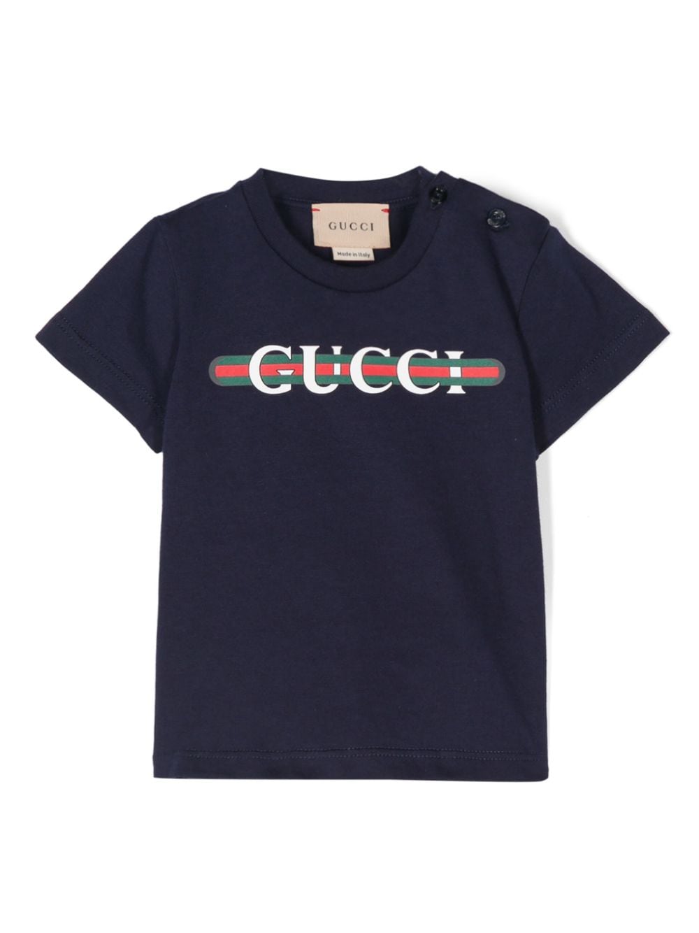 Gucci Kids logo-print cotton T-shirt - Blue von Gucci Kids