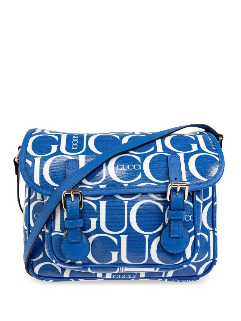 Gucci Kids logo print shoulder bag - Blue von Gucci Kids