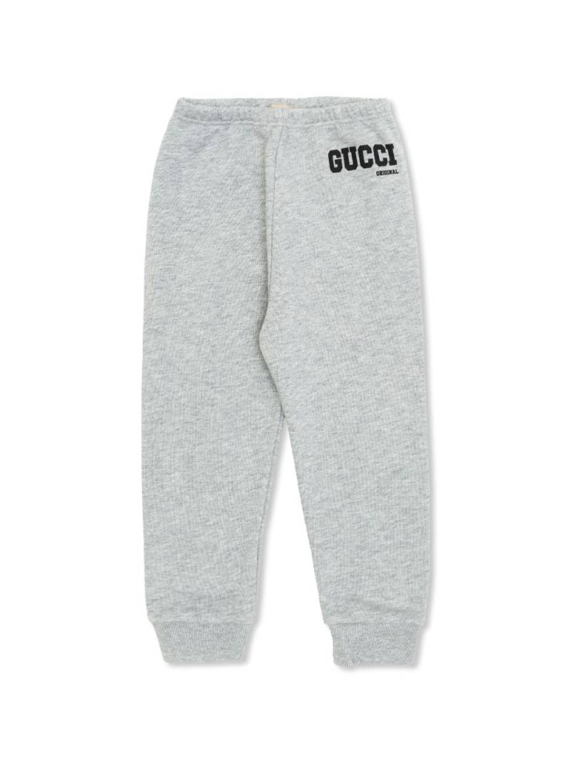 Gucci Kids logo-print trousers - Grey von Gucci Kids