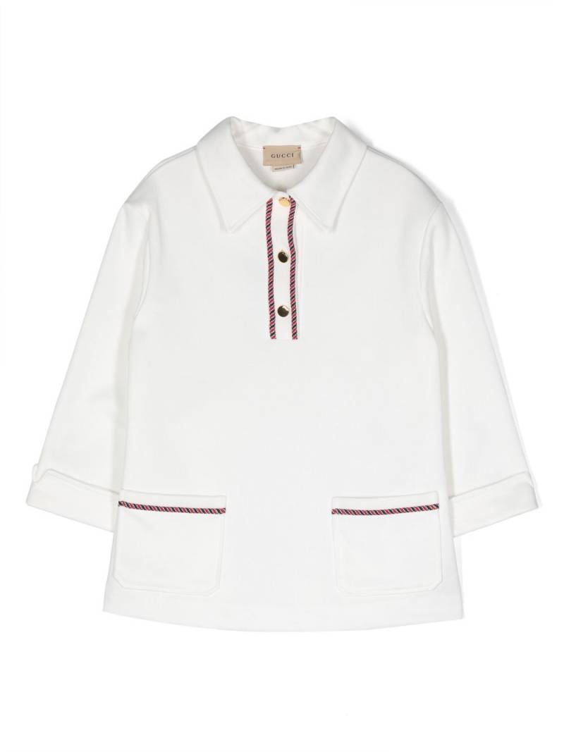 Gucci Kids long-sleeve polo shirt - White von Gucci Kids