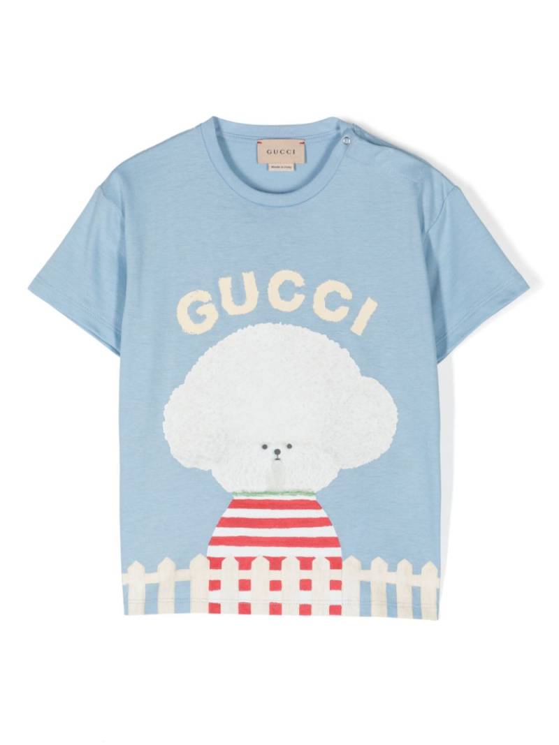 Gucci Kids printed cotton T-shirt - Blue von Gucci Kids