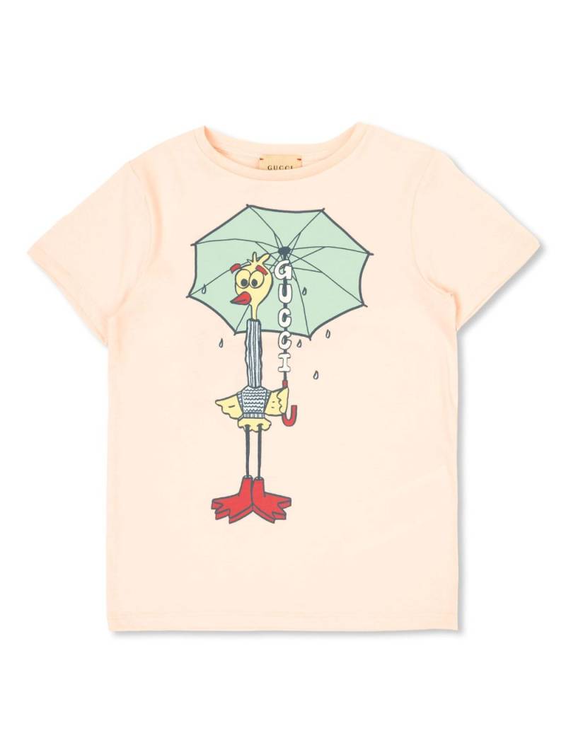 Gucci Kids printed cotton T-shirt - Pink von Gucci Kids