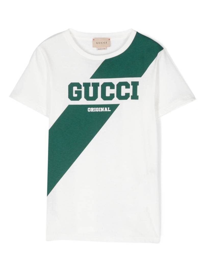 Gucci Kids printed cotton T-shirt - White von Gucci Kids