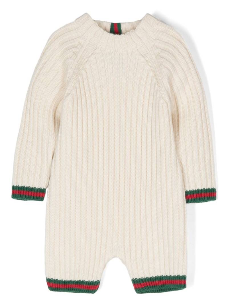 Gucci Kids rib stitch shorties - Neutrals von Gucci Kids